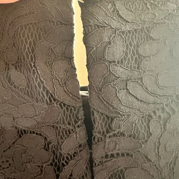 Ted Baker Alina Set, Scalloped Edge Lace top and matching shorts set in black - Picture 11 of 12